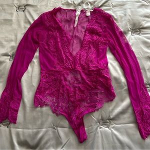 Victoria’s Secret fuchsia bodysuit Teddy M